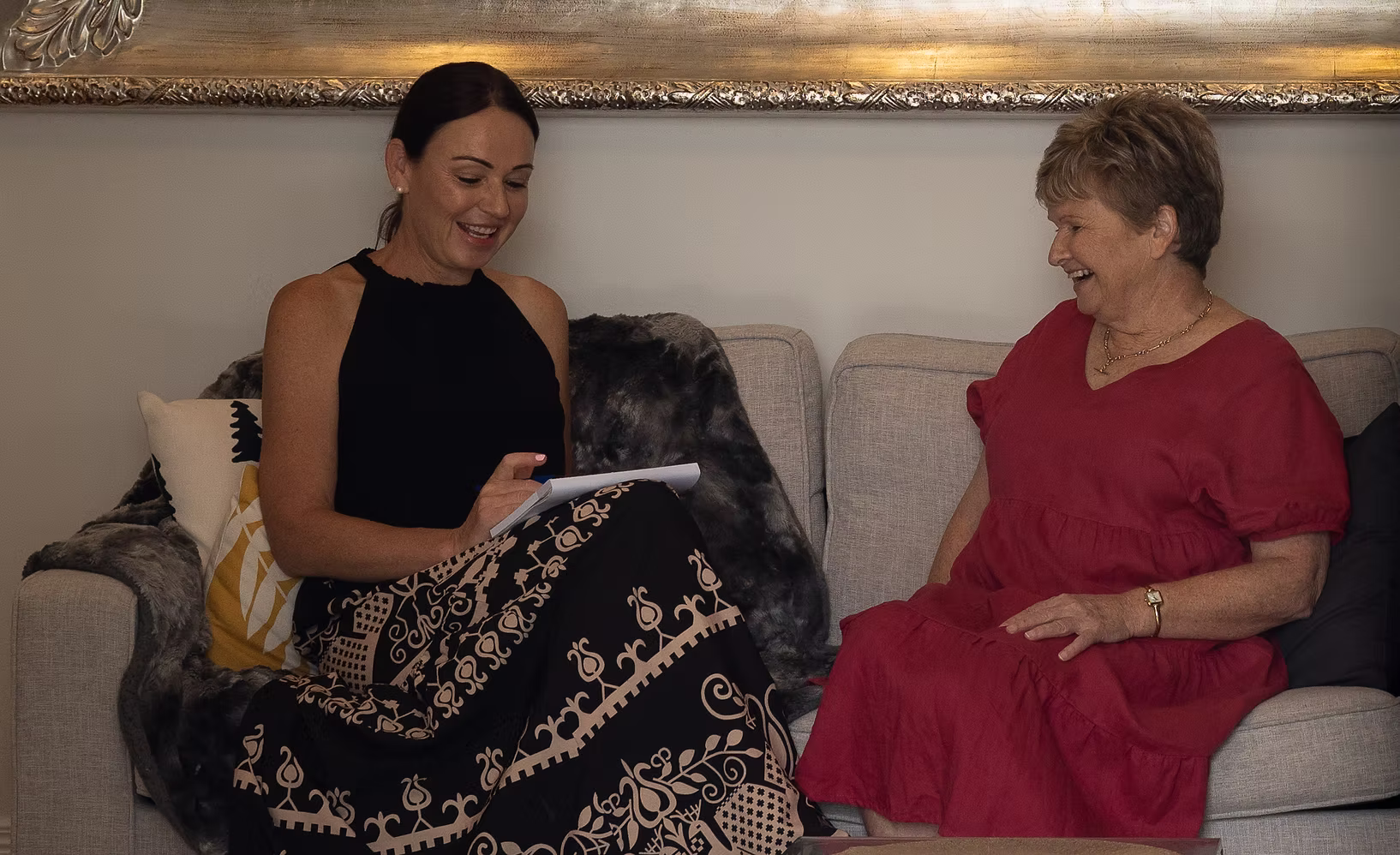 A consultation in the Seven Oaks lounge