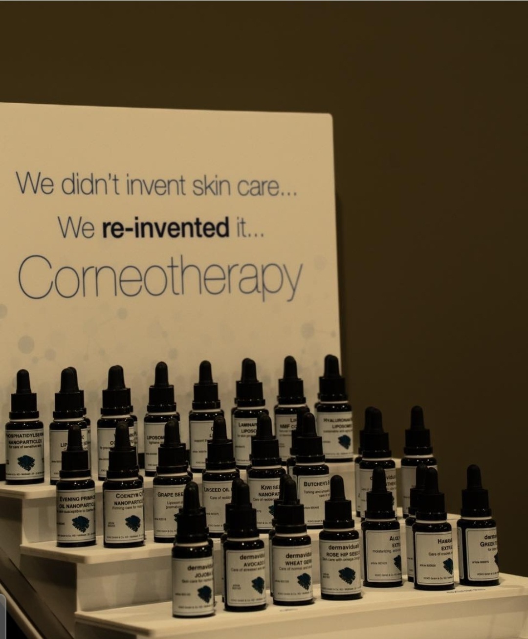 Dermaviduals corneotherapy active concentrates in the studio